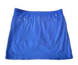 Lopez Blue Pull-on Textured Golf Skort Size XL MSP$75 - 0