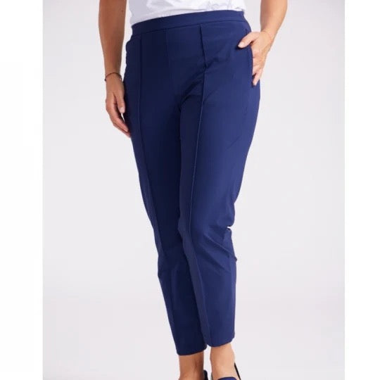 New Kinona Sport Smooth Your Waist Navy Golf Crop Pants MSP$129