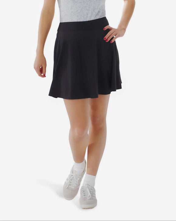 New Bad Birdie Women's Black Exec Golf Skort