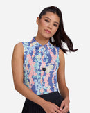 New Bad Birdie Women's Lei'd Sleeveless Golf Polo-1