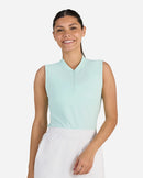 New Bad Birdie Women's Blade Sleeveless Golf Polo - Minty Fresh-1