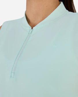 New Bad Birdie Women's Blade Sleeveless Golf Polo - Minty Fresh - 0