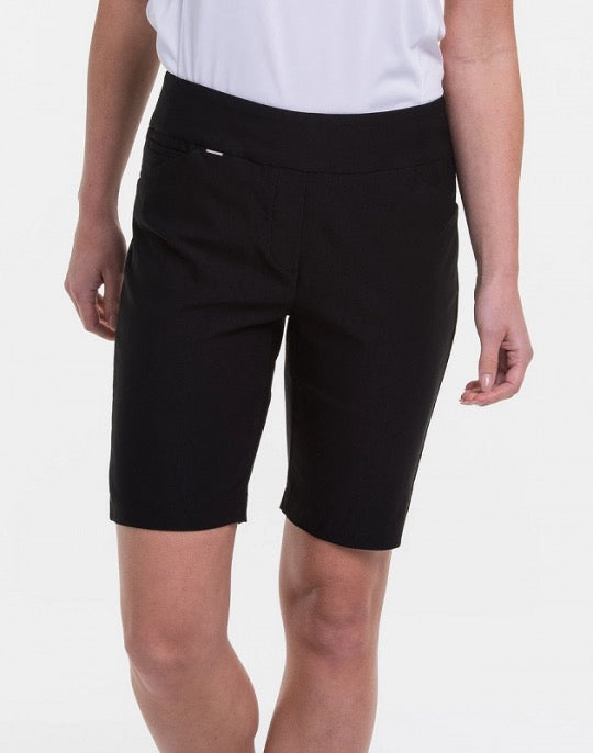 New EP NY Women's Black Pull-On Golf Shorts MSP$98