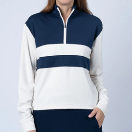 New Women's Swannies Leigh Quarter Zip - Midnight Navy