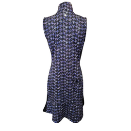 EP NY Violet Striped Houndstooth Print Women's Sleeveless Golf Dress Size M MSP$134 - 0