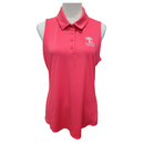 Under Armour Red Sleeveless Women's Golf Polo w/ Logo Size L-1