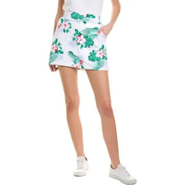 New Tommy Bahama Aubrey Island Zone White Hibiscus Golf Skort Size L MSP$118 - 0