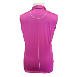 Callawa Magenta w/ White Stripes Women's Sleeveless Golf Top Size XL MSP$65 - 0