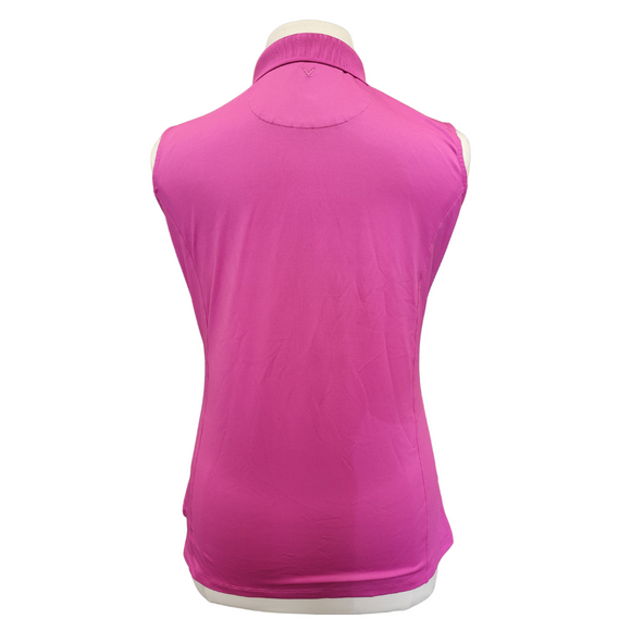 Callaway Magenta Women's Sleeveless Polo Size XL MSP$54