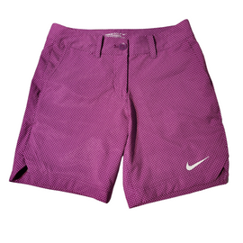 Nike Purple Polka Dot Patterned Women's Golf Shorts Size 2