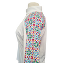 RLX Ralph Lauren Women's White Golf Pullover Mosaic Print Accents Size XXL MSP$148-3