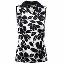 Tail Black & White Women's Floret Sleeveless Golf Top Size M MSP$83-3