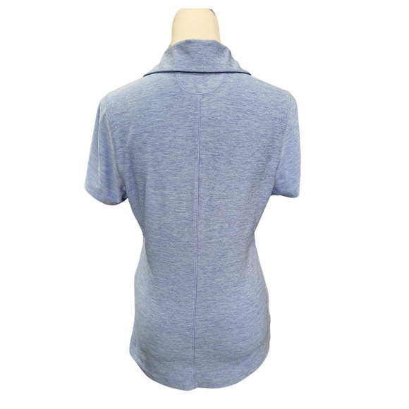 Under Armour Women's Periwinkle Heather Short Sleeve Golf Polo Size S