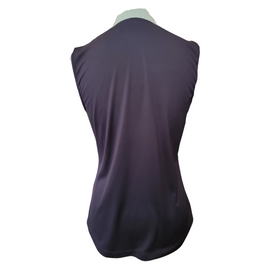 Fairway & Greene Navy Sleeveless Golf Polo w/ Seersucker Trim & Logo Size S  MSp$125 - 0