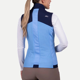 New Kjus Women's Radiation Golf Vest - Blue Opal/Atlantic BLue Size L MSP$279 - 0