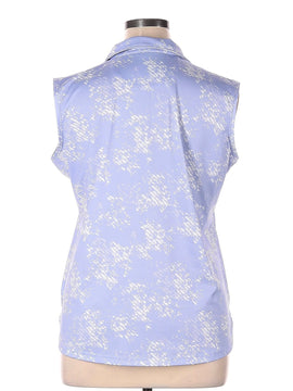 Pebble Beach Women's Purple Print Sleeveless Golf Top Size XL - 0