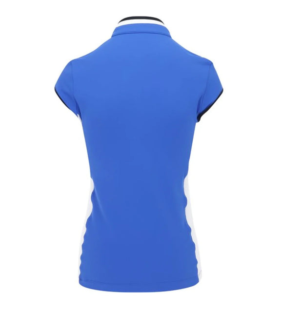 New Women's Lohla Sport The Rosie Cap Sleeve Golf Top- Blueberry MSP$130