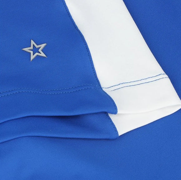 New Women's Lohla Sport The Rosie Cap Sleeve Golf Top- Blueberry MSP$130