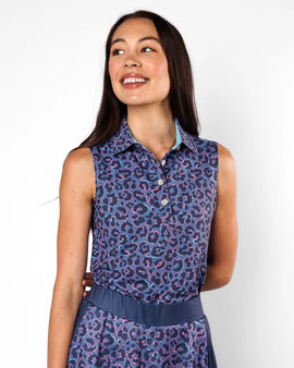 New Sunday Swagger Women's Wildcat Sleeveless Golf Polo