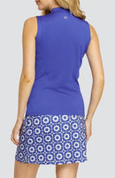 New Tail Activewear Indiana Sleeveless Golf Top - Deep Ocean MSP$95-2
