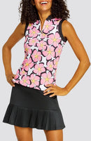 New Tail Women's Marin Sleeveless Golf Top - Glimmer Petals MSP$101-1