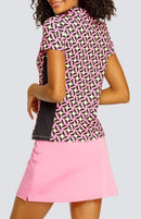 New Tail Activewear Women's Jazmine Short Sleeve Golf Top - Elated MSP$101-2