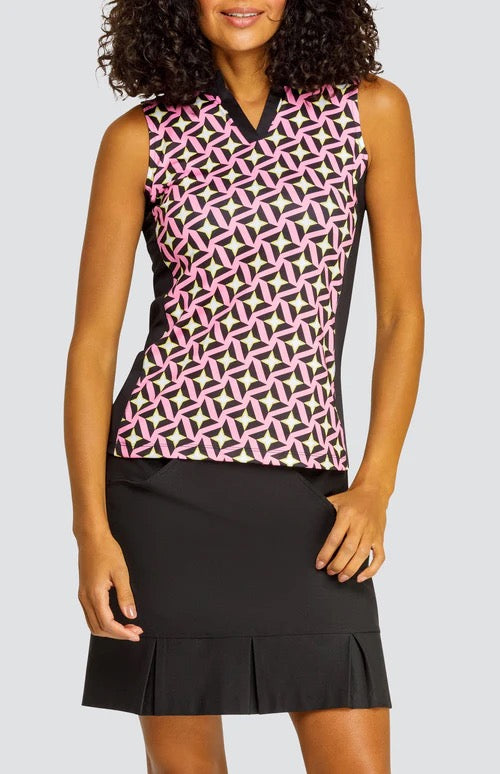 New Tail Activewear Women's Atara Sleeveless Golf Top - Elated MSP$101