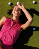 New Sunday Swagger Women's Lay of the Links Sleeveless Golf Polo-3