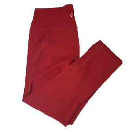 Zyia Red Pocket Brilliant Hi-Rise Capris Leggings Size 6-8
