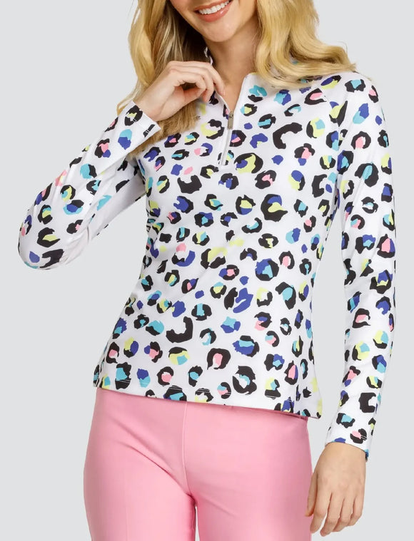 New Tail Activewear Women's Maevie Long Sleeve Raglan Golf Top MSP$105