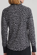 Ralph Lauren Black & Gray Animal Print 1/4 Zip Women's Pullover Size XXL-2