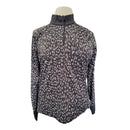 Ralph Lauren Black & Gray Animal Print 1/4 Zip Women's Pullover Size XXL-3