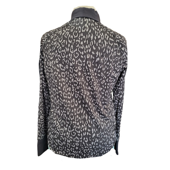 Ralph Lauren Black & Gray Animal Print 1/4 Zip Women's Pullover Size XXL