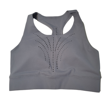 Calia Blue Gray Cutout Racerback Sports Bra Size M
