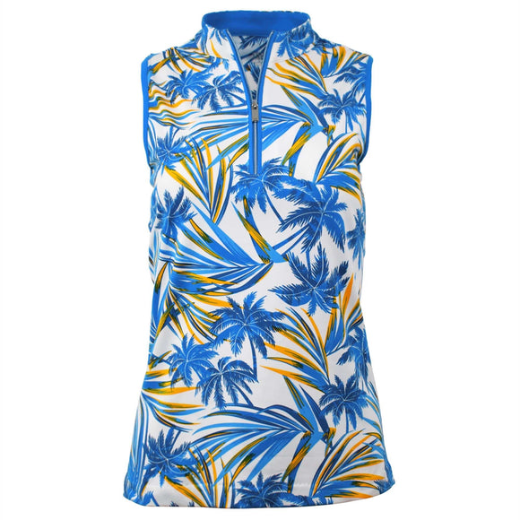 Tail Women's Maliah Sleeveless Golf Top - Jungle Quest Size XXL MSP$96