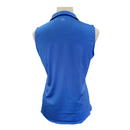 Tail Women's Kyrah Sleeveless Zip Golf Polo Victoria BLue - Size M MSP$95-2