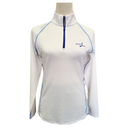 Ralph Lauren RLX White Women's Zip Pullover w/ Blue  & Logo Size S MSP$168-1