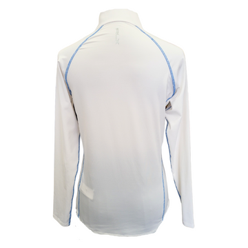 Ralph Lauren RLX White Women's Zip Pullover w/ Blue  & Logo Size S MSP$168 - 0