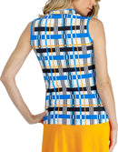 Tail Activewear Shylah Sleeveless Golf Top - Matrix Grid MSP$96-2