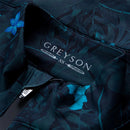 New Greyson Lost Bloom Halley Golf Quarter Zip Pullover -Deep Pacific MSP$148-2