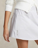 New Ralph Lauren RLX Aim 4-Way Stretch Purple Gingham Golf Skort Size L MSP$148-1