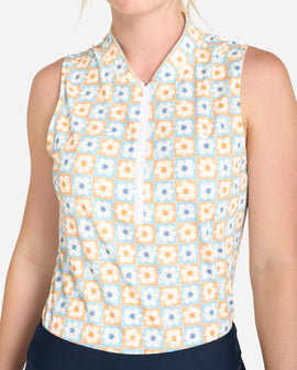 New Women's Bad Birdie Flower Power Blade Sleeveless Golf Top Size XS MSP$80