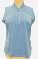 Tail Activewear White & Powder Blue Sleeveless Golf Top Size XXL MSP$92-1
