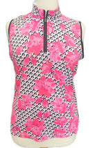 Tail White Label Pink, White & Black Floral Sleeveless Golf Top Size XXL-1