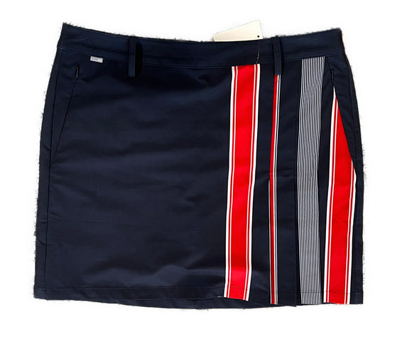 Nivo Sport Navy & Red Pleated Golf Skort Size 10 MSP$95