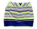 Women's Jofit Blue, White & Lime Striped Mina Jersey Golf Skort Size M. MSP$90-2