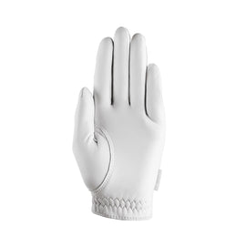 New Vice Golf Women's Pure White Leather Golf Glove LH - 0