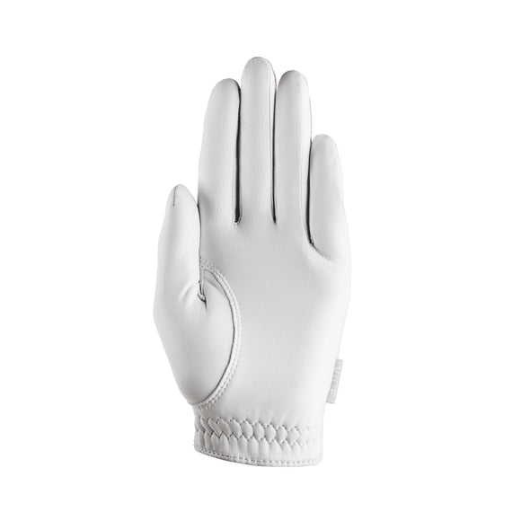 New Vice Golf Women's Pure White Leather Golf Glove LH