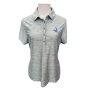 Under Armour Women's Gray Heather Golf Polo w/ Pinehurst Logo Size M-1