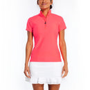 Tzu Tzu Lucy Hot Lava Short Sleeve Golf Top Size M MSP$110-3